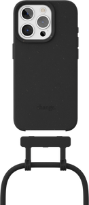 Change Case Apple iPhone 15 Pro Max Back Cover met Koord Zwart