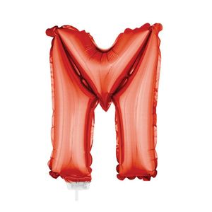 Opblaasbare letter ballon M rood 41 cm