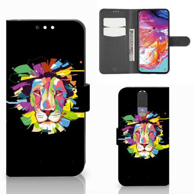 Samsung Galaxy A70 Leuk Hoesje Lion Color Samsung Galaxy A70 Leuk Hoesje Lion Color