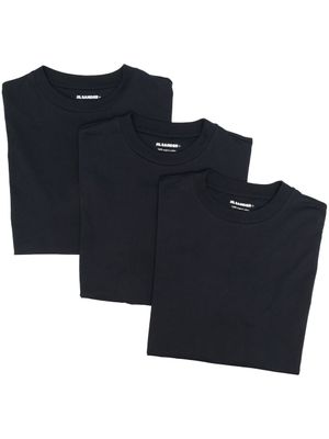 Jil Sander lot de deux t-shirts à patch logo - Bleu