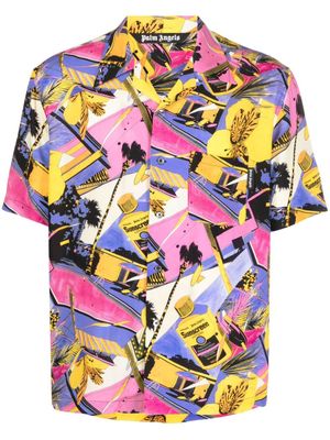 Palm Angels chemise à imprimé graphique - Rose