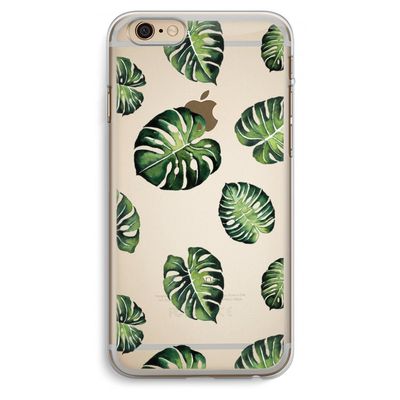 Tropische bladeren: iPhone 6 Plus / 6S Plus Transparant Hoesje