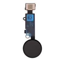 Home-knop Flex-kabel ondersteunt geen vingerafdruk identificatie voor iPhone 8 plus (zwart)
