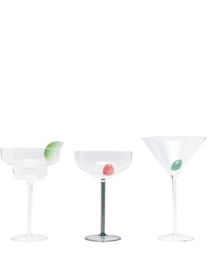 Maison Balzac x Browns lot de trois lunettes - Blanc