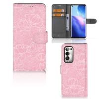 OPPO Find X3 Neo 5G Hoesje White Flowers