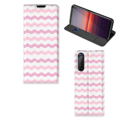Sony Xperia 5 II | Hoesje met Magneet | Waves Roze