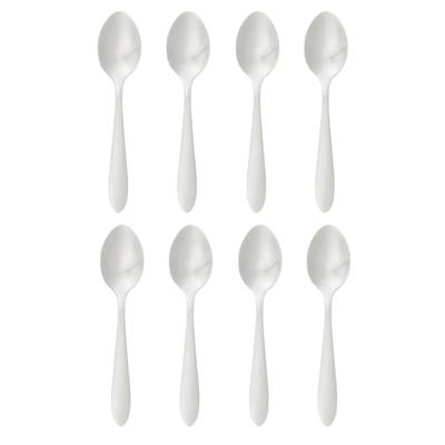 Secret de Gourmet Nevis koffie/thee lepels - 12x stuks - RVS - 14,5 cm