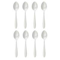 Secret de Gourmet Nevis koffie/thee lepels - 12x stuks - RVS - 14,5 cm