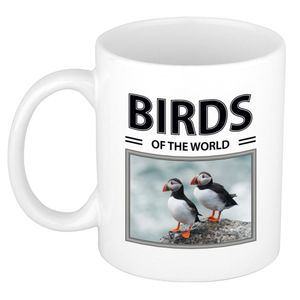 Foto mok Papegaaiduiker beker - birds of the world cadeau Papegaaiduikers liefhebber