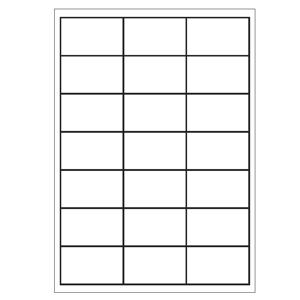 A4 etiketten 66 x 40 mm wit 100 vel Sorex