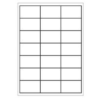A4 etiketten 66 x 40 mm wit 100 vel Sorex
