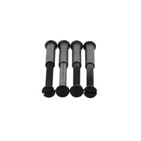 Intersteel 4 Patentboutjes m4x35 mm met hulsjes m4 - zwart