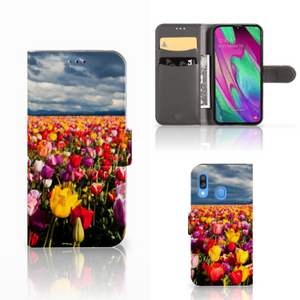 Samsung Galaxy A40 Hoesje Tulpen