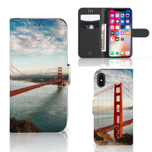 Apple iPhone X | Xs Flip Cover Golden Gate Bridge