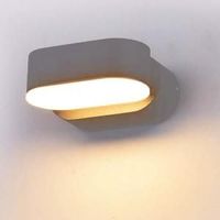 V-Tac Wandlamp 6W LED ovaal draaibaar grijs 3000K - 5085025 - thumbnail
