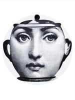 Fornasetti face print plate - Blanc - thumbnail