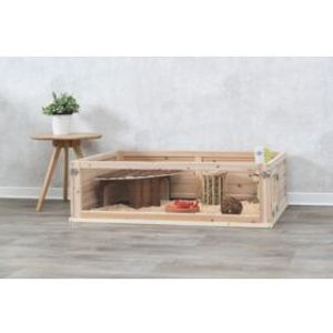 TRIXIE INDOOR REN CAVIA HOUT / PLEXIGLAS 100X60X30 CM