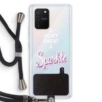 Sparkle quote: Samsung Galaxy S10 Lite Transparant Hoesje met koord