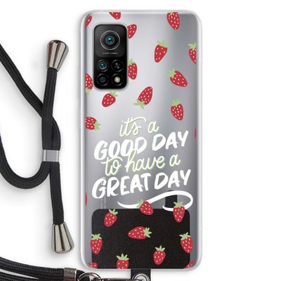 Don't forget to have a great day: Xiaomi Mi 10T 5G Transparant Hoesje met koord