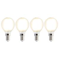 LUEDD Set van 4 E14 LED lampen P45 mat 3,5W 360 lm 2700K