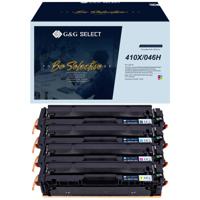 G&G Toner vervangt HP, Canon 410X, 046H Compatibel Combipack Zwart, Cyaan, Magenta, Geel GS-H410X-4P - thumbnail