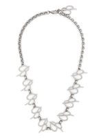 Blumarine collier à logo - Argent