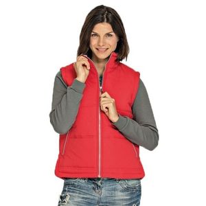 Basic bodywarmer rood voor dames