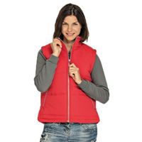 Basic bodywarmer rood voor dames