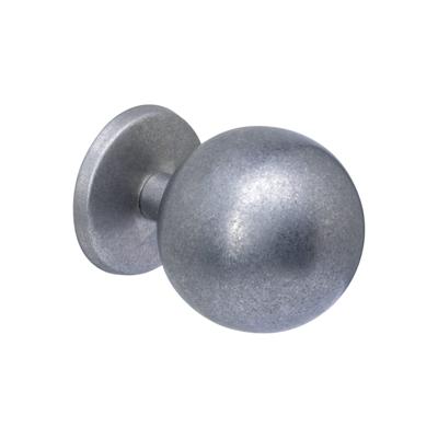 Intersteel | Voordeurknop bol | 75mm | Eenzijdige montage | RVS Getrommeld