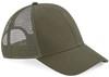 Beechfield CB60 Organic Cotton Trucker Cap - Olive Green - One Size