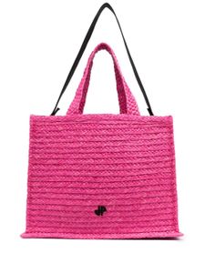 Patou sac cabas JP en raphia - Rose