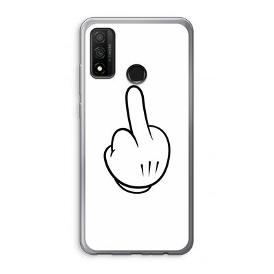 Middle finger white: Huawei P Smart (2020) Transparant Hoesje