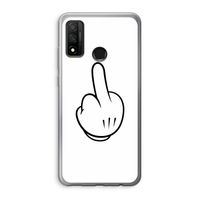 Middle finger white: Huawei P Smart (2020) Transparant Hoesje