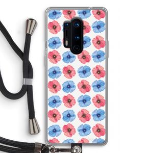 Klaproosjes: OnePlus 8 Pro Transparant Hoesje met koord