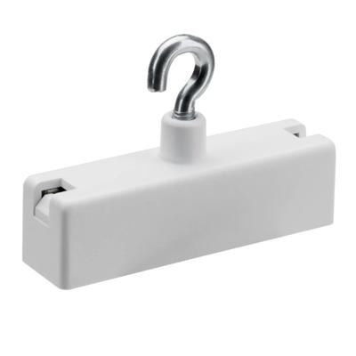 Ophang haak magneet - metaal en kunststof - wit - kan 10 kilo dragen - ophangen van spullen