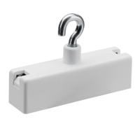 Ophang haak magneet - metaal en kunststof - wit - kan 10 kilo dragen - ophangen van spullen