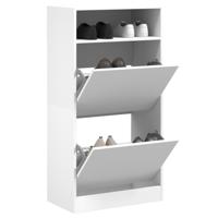 VidaXL Schoenenkast 60x34x116 cm bewerkt hout wit