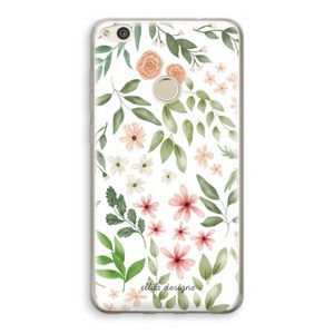 Botanical sweet flower heaven: Huawei Ascend P8 Lite (2017) Transparant Hoesje