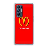 I'm lovin' you: Oppo Find X3 Neo Transparant Hoesje