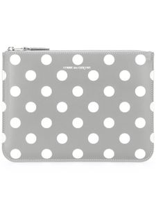 Comme Des Garçons Wallet porte-monnaie à pois - Gris