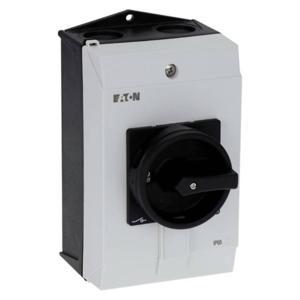 Eaton P1-40/I2/SVB-SW AAN/UIT-schakelaar Met NOT-AUS schakelaar, Vergrendelbaar 40 A 690 V 1 x 90 ° Grijs, Zwart 1 stuk(s)