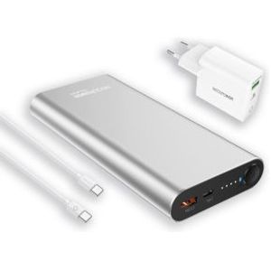 RealPower 408097 powerbank Lithium-Ion (Li-Ion) 20000 mAh Aluminium