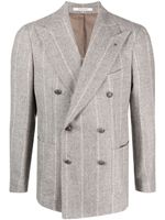 Tagliatore blazer croisé à rayures - Gris - thumbnail