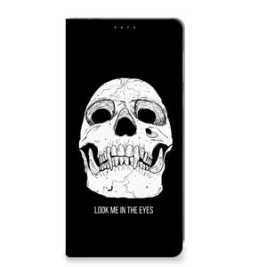 Mobiel BookCase Motorola Moto E13 4G Skull Eyes