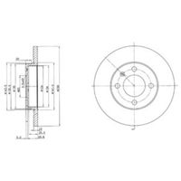 Delphi Diesel Remschijf BG2116