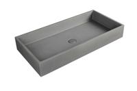 Beton Waschbecken, natürlich Beton rechteck 80×39 cm | BET-511nc