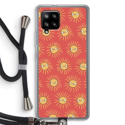 Zon: Samsung Galaxy A42 5G Transparant Hoesje met koord