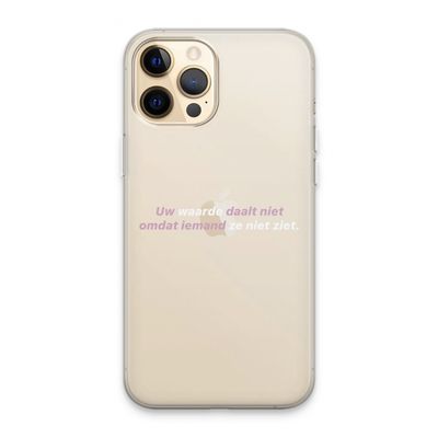 uw waarde daalt niet: iPhone 13 Pro Max Transparant Hoesje