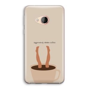 Aggressively drinks coffee: HTC U Play Transparant Hoesje