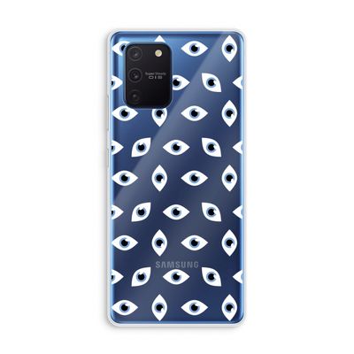 Eyes pattern: Samsung Galaxy Note 10 Lite Transparant Hoesje